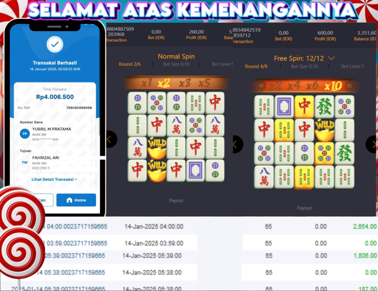 STOP RUNGKAD BRO!!! Tergacor Hanya Di GASBRO138 Kemenangan Resmi Modal Rp. 700.000 Withdraw Rp. 4.000.000