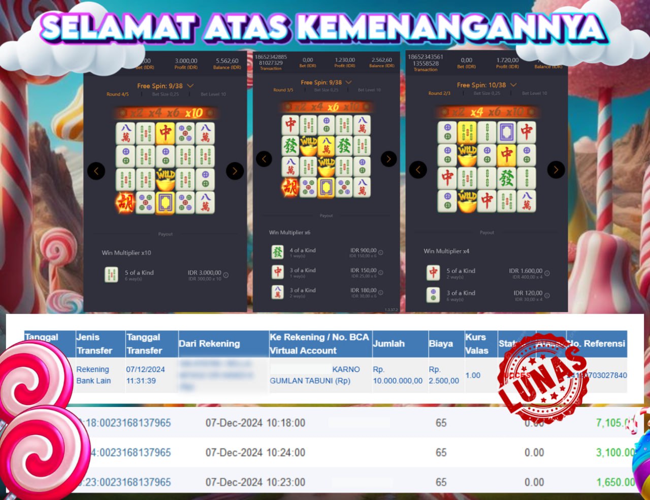 STOP RUNGKAD BRO!!! Tergacor Hanya Di GASBRO138 Kemenangan Resmi Modal Rp. 2.000.000 Withdraw Rp. 10.000.000