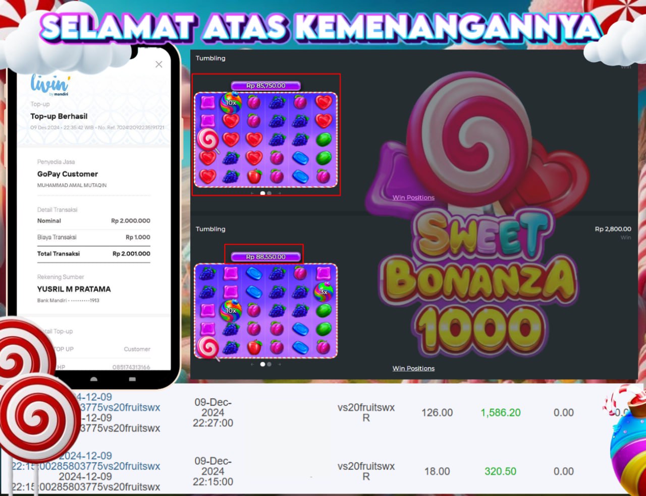 STOP RUNGKAD BRO!!! Tergacor Hanya Di GASBRO138 Kemenangan Resmi Modal Rp. 250.000 Withdraw Rp. 2.000.000
