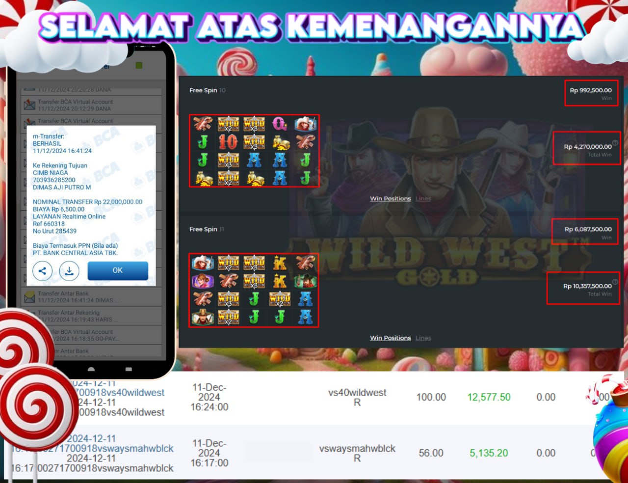 STOP RUNGKAD BRO!!! Tergacor Hanya Di GASBRO138 Kemenangan Resmi Modal Rp. 773.000 Withdraw Rp. 22.000.000