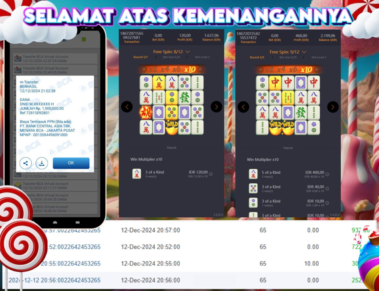 STOP RUNGKAD BRO!!! Tergacor Hanya Di GASBRO138 Kemenangan Resmi Modal Rp. 23.000 Withdraw Rp. 1.900.000
