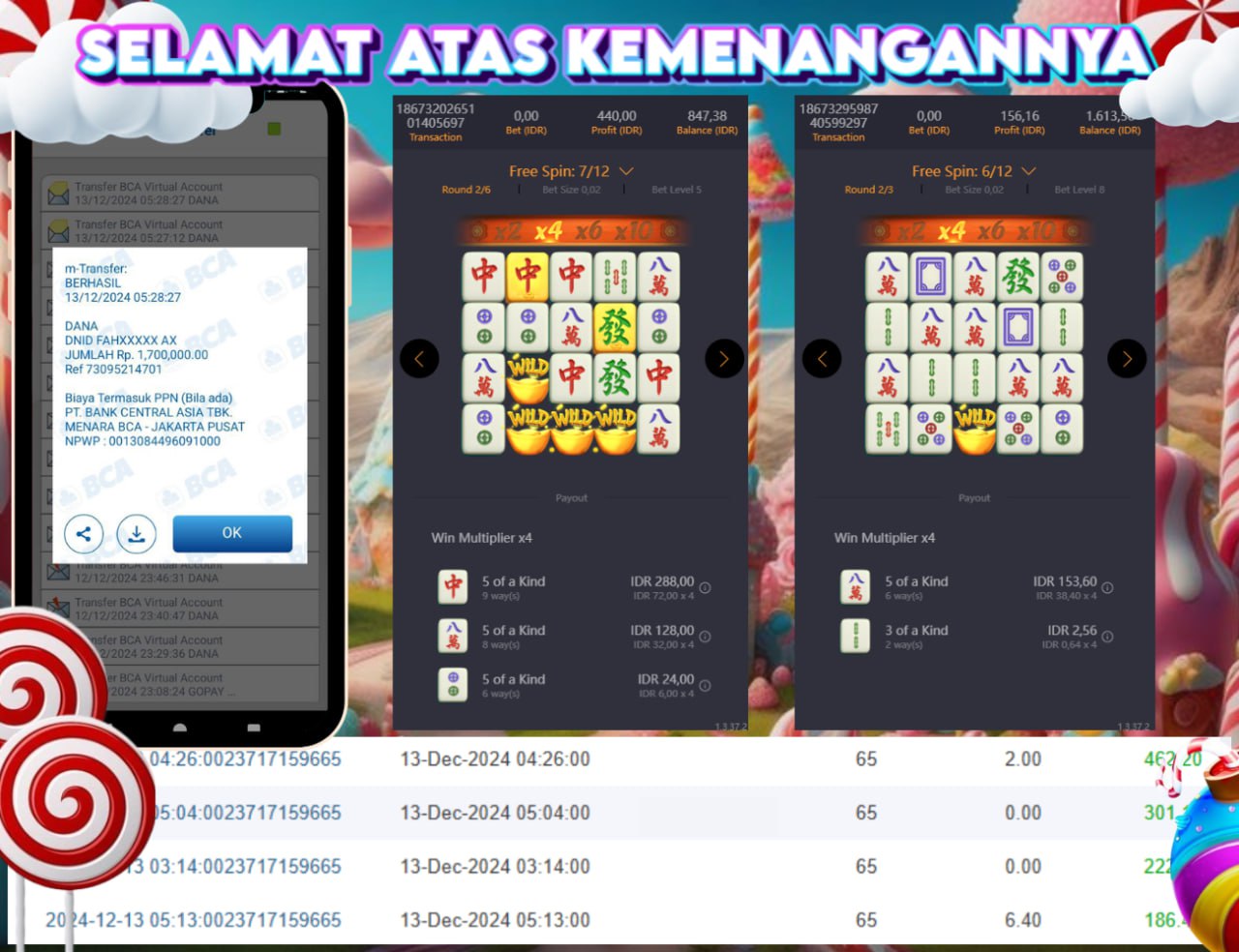 STOP RUNGKAD BRO!!! Tergacor Hanya Di GASBRO138 Kemenangan Resmi Modal Rp. 100.000 Withdraw Rp. 1.700.000