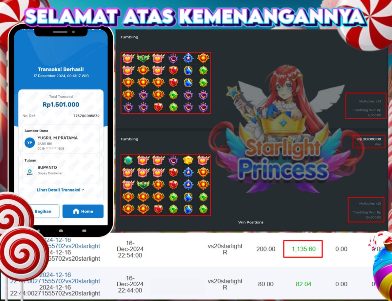 STOP RUNGKAD BRO!!! Tergacor Hanya Di GASBRO138 Kemenangan Resmi Modal Rp. 300.000 Withdraw Rp. 1.500.000