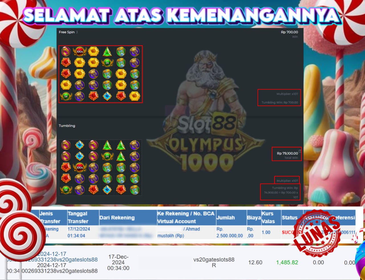 STOP RUNGKAD BRO!!! Tergacor Hanya Di GASBRO138 Kemenangan Resmi Modal Rp. 30.000 Withdraw Rp. 2.500.000