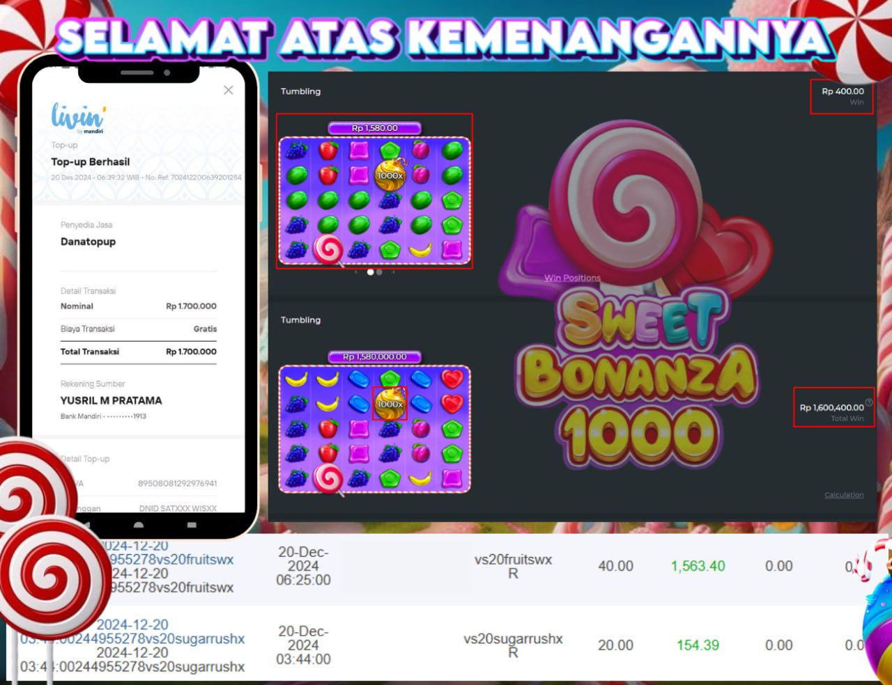 STOP RUNGKAD BRO!!! Tergacor Hanya Di GASBRO138 Kemenangan Resmi Modal Rp. 150.000 Withdraw Rp. 1.700.000