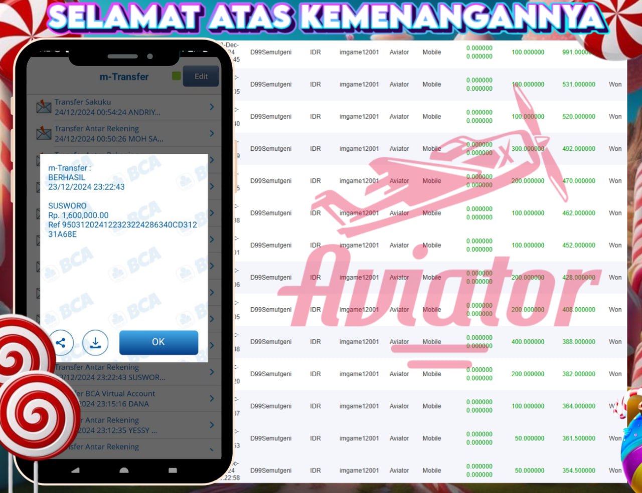 STOP RUNGKAD BRO!!! Tergacor Hanya Di GASBRO138 Kemenangan Resmi Modal Rp. 300.000 Withdraw Rp. 1.600.000
