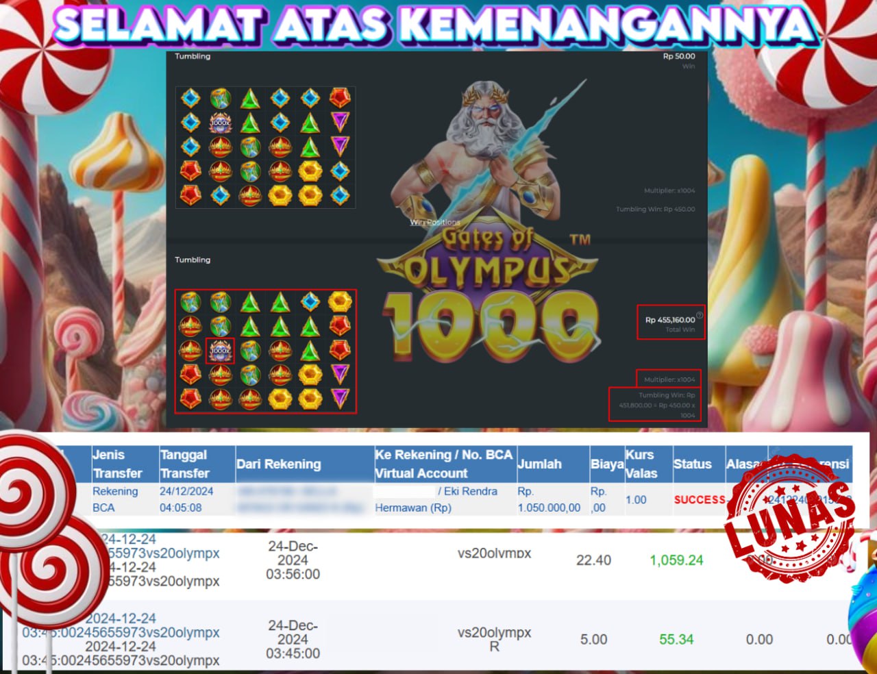STOP RUNGKAD BRO!!! Tergacor Hanya Di GASBRO138 Kemenangan Resmi Modal Rp. 35.000 Withdraw Rp. 1.050.000