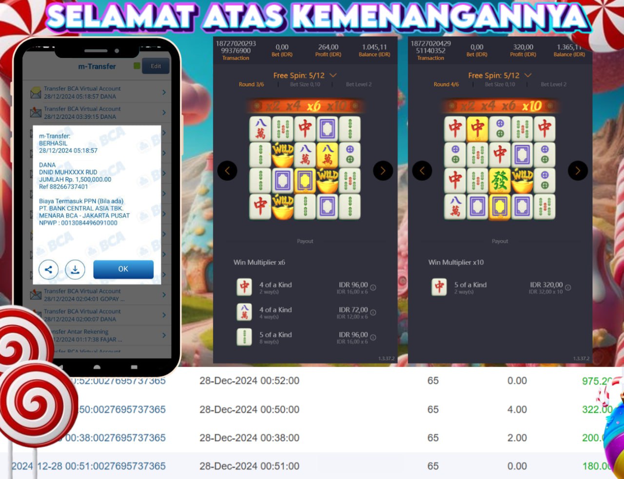 STOP RUNGKAD BRO!!! Tergacor Hanya Di GASBRO138 Kemenangan Resmi Modal Rp. 50.000 Withdraw Rp. 1.500.000