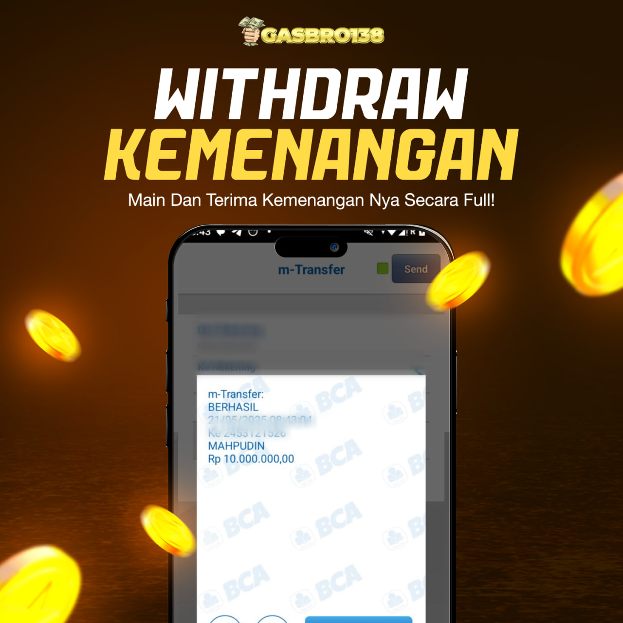 STOP RUNGKAD BRO!!! Tergacor Hanya Di GASBRO138 Kemenangan Resmi Modal Rp.1.700.000 Withdraw Rp.10.00.000
